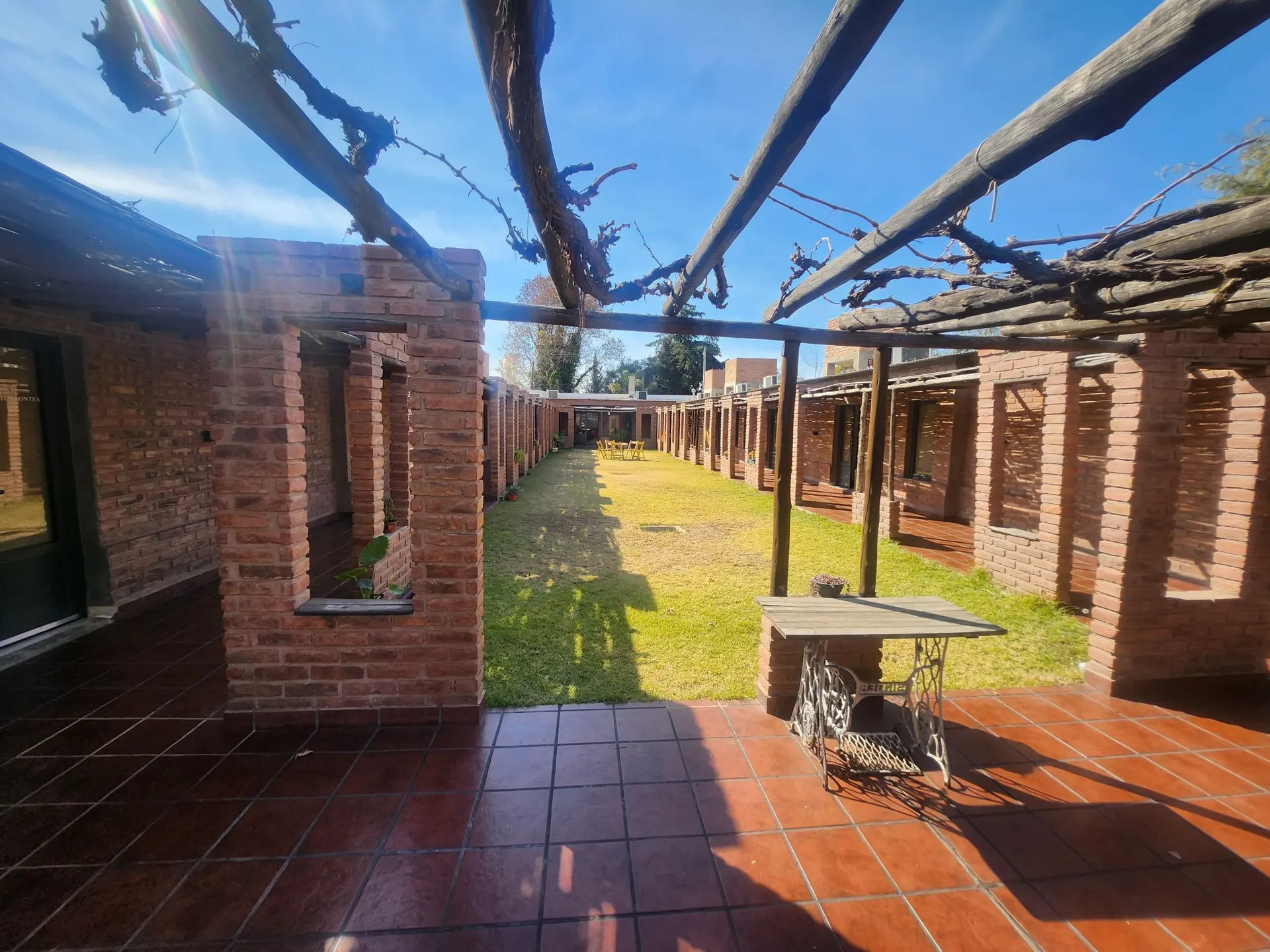 Inner courtyard at Posada Las Marías